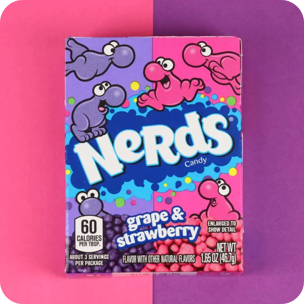 Wonka Nerds szőlős-epres cukorka